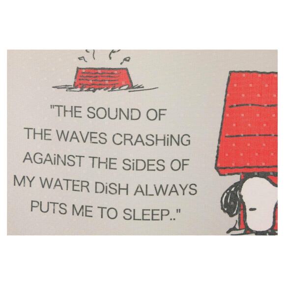 NOREN WORKSHOP RARE PEANUTS SNOOPY JAPANESE TAPESTRY CURTAIN PANEL 33.5" X 59" - Picture 2 of 4